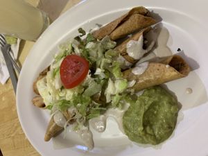 Flautas at VEGuerrero in Mexico City