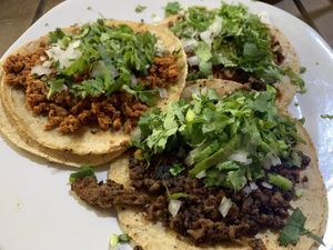 Tacos at VEGuerrero in Mexico City
