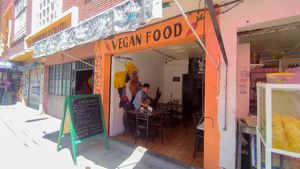 outside at VEGuerrero in Mexico City