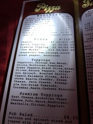 Can customize your own pizza at Elbow Room in Pensacola