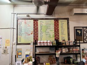 Menu on the wall #Veganuary at Yisin - Indah in Johor Bahru