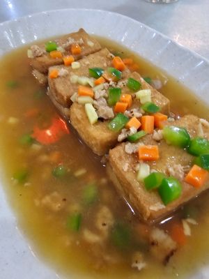 招牌豆腐。 at Yisin - Indah in Johor Bahru