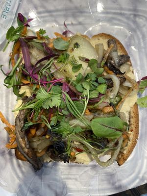 Smoked shrooms on gf toast  at Rutabaga in Annapolis