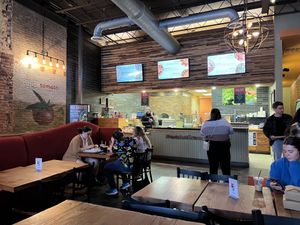 Counter where you order  at The Tomato Shack Salad & Pizza co in West Chester