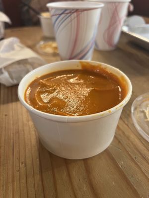 Cup of tomato soupp  at The Tomato Shack Salad & Pizza co in West Chester