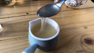 Postre de manzana  at El Veggie in Arequipa