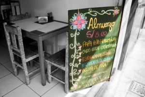 El menú del día at El Veggie in Arequipa