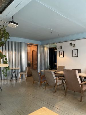 Inside at Mox in Moscow