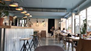 Inside at Mox in Moscow