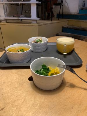 this is complex lunch  at Mox in Moscow