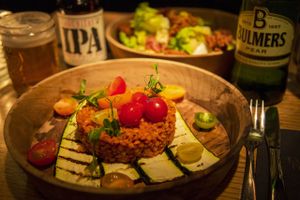 Raw & vegan lentil risotto at Jackson Dubois in Amsterdam