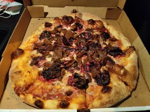 Meat out. Would've been perfect if there wasn't so much exposed crust! at Li'l Nonna's in Austin