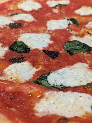 Homemade vegan mozz and basil at Li'l Nonna's in Austin