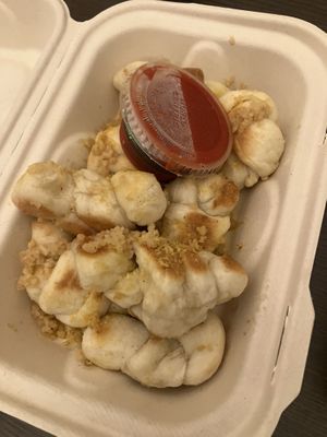 Garlic knots  at Li'l Nonna's in Austin