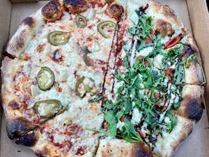 Half  Piña Jalapeño and VBR (verde bianco rosso) at Li'l Nonna's in Austin