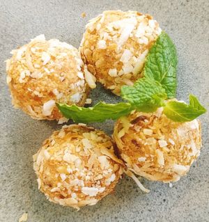 Carrot cake balls at Lazy Cats  in Ubud