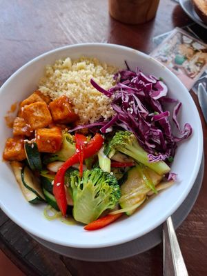 Tofu bowl at Lazy Cats  in Ubud