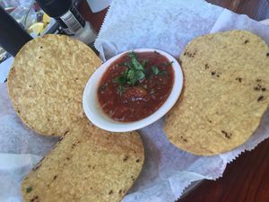 Chips and salsa  at Casa Maya in St Augustine