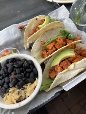 Tempeh tacos  at Casa Maya in St Augustine