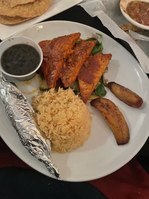 Tempeh dinner main   at Casa Maya in St Augustine