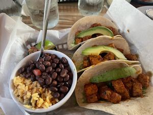 Tempeh Tacos  at Casa Maya in St Augustine