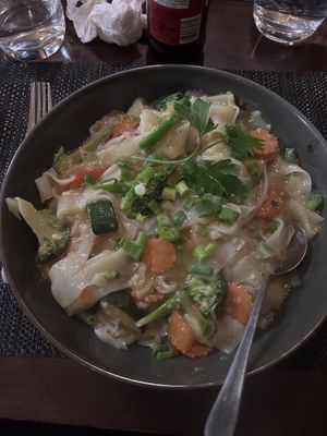 Coconut and garlic butter noodles   at Thai Imperial in Latrobe