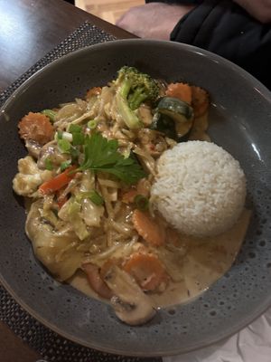 Satay stir fry  at Thai Imperial in Latrobe