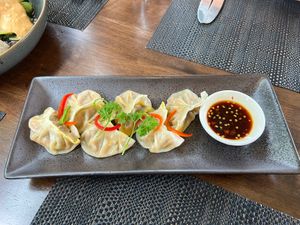 Vegan dumplings from the specials menuu  at Thai Imperial in Latrobe