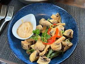 Tempura Mushrooms (gf)  at Thai Imperial in Latrobe