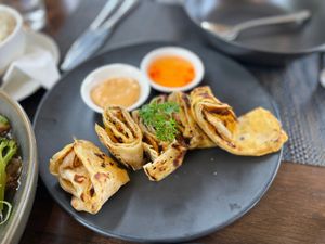 Vegan roti  at Thai Imperial in Latrobe