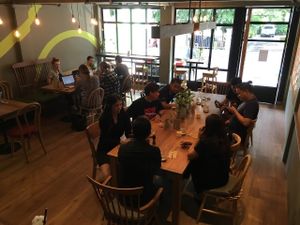 Inside. Nice calm vibe.  at Steps in Bangkok