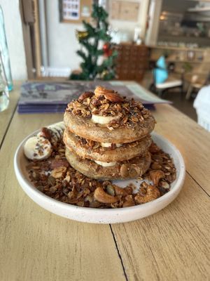 peanut butter & banana pancakes  at Steps in Bangkok