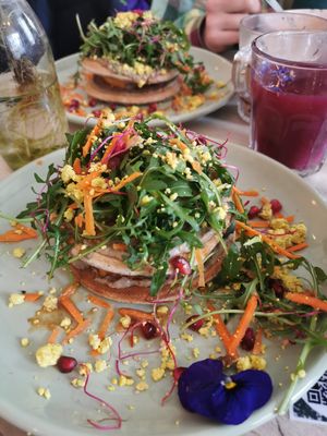 Pancakes salés at L'Abattoir Vegetal - Guisarde in Paris