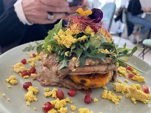 Duo of pancakes  at L'Abattoir Vegetal - Guisarde in Paris