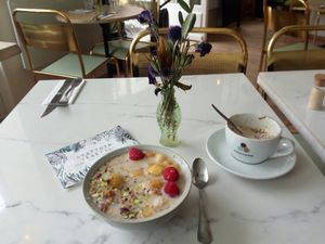 forrest bowl, delicious! at L'Abattoir Vegetal - Guisarde in Paris