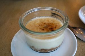 Crème Brulée (dessert of the day) at L'Abattoir Vegetal - Guisarde in Paris