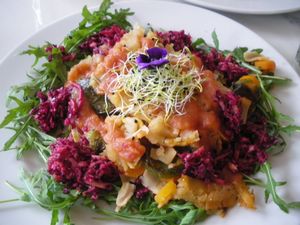 Lasagna at L'Abattoir Vegetal - Guisarde in Paris