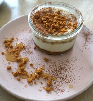 Tiramisu at L'Abattoir Vegetal - Guisarde in Paris