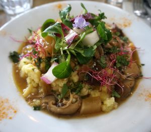 Stew of mushrooms + Mashed Potatoes at L'Abattoir Vegetal - Guisarde in Paris
