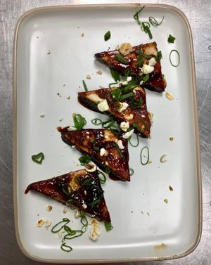 Tofu Teriyaki at L'Abattoir Vegetal - Guisarde in Paris