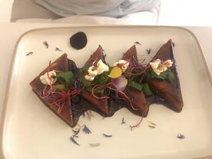 Tofu at L'Abattoir Vegetal - Guisarde in Paris