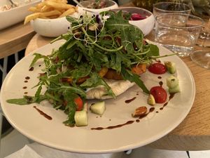 Pita with sweet potato at L'Abattoir Vegetal - Guisarde in Paris