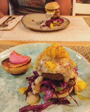 Vegan Burger at La Negra Criolla in Mallorca