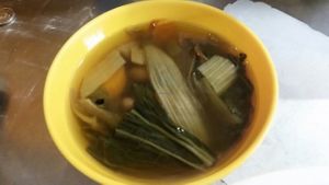 vegetables soup at Tempeh Healthy Vegetarian Food in Central Singapore