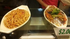 spaghetti and noodles at Tempeh Healthy Vegetarian Food in Central Singapore