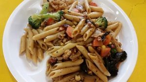 Tempeh penne at Tempeh Healthy Vegetarian Food in Central Singapore