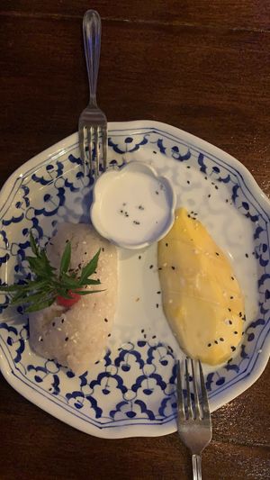 Sticky rice with mango  at Spinach in Khao Lak