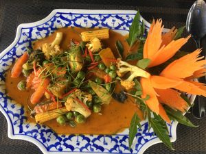 Vegetable curry  at Spinach in Khao Lak