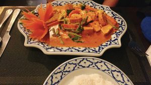 red curry  at Spinach in Khao Lak