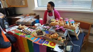 Stall at Peacock & Juno in Manchester